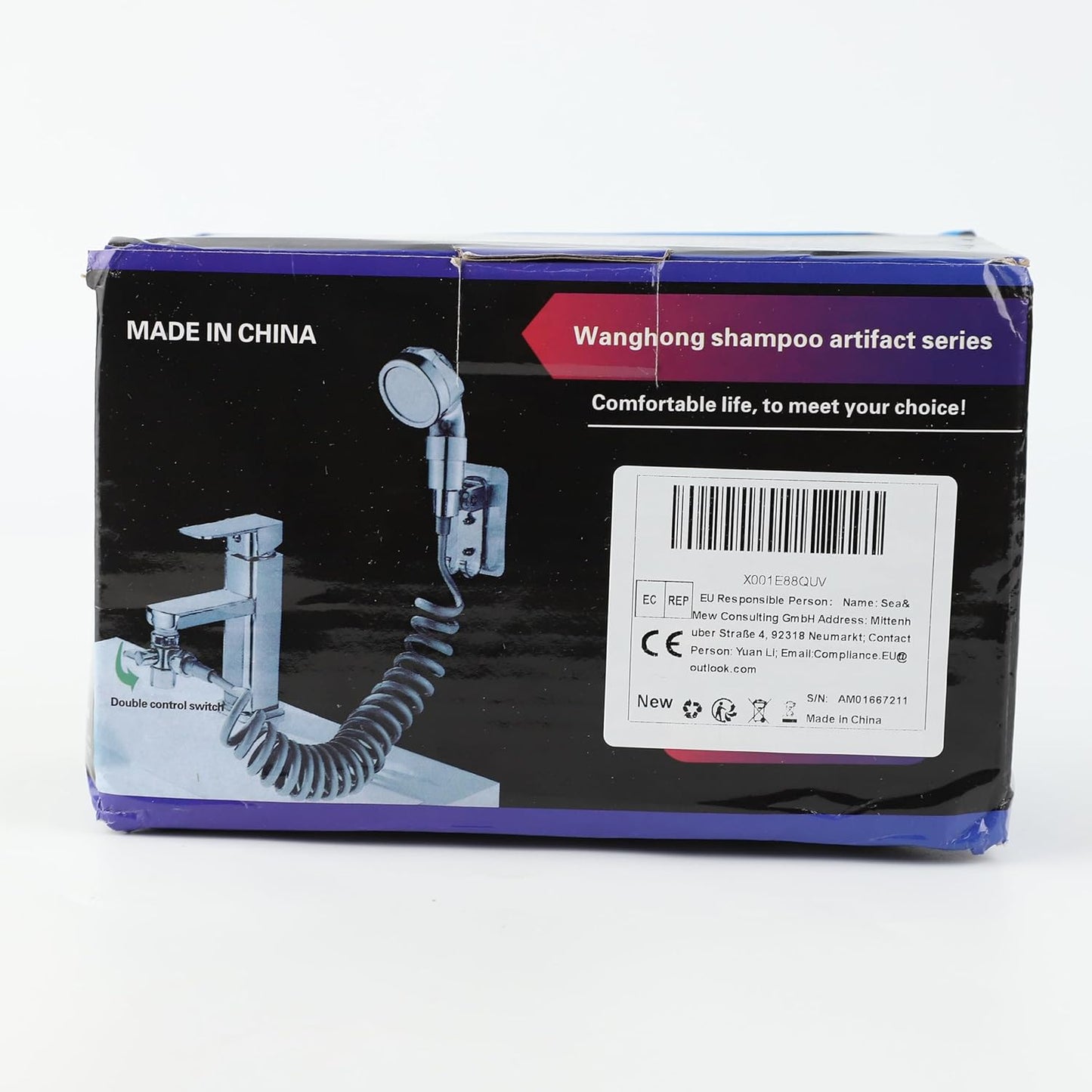 Ensemble Pommeau Douche pour Lavabo Douchette Adaptable sur Robinet Flexible de Robinet