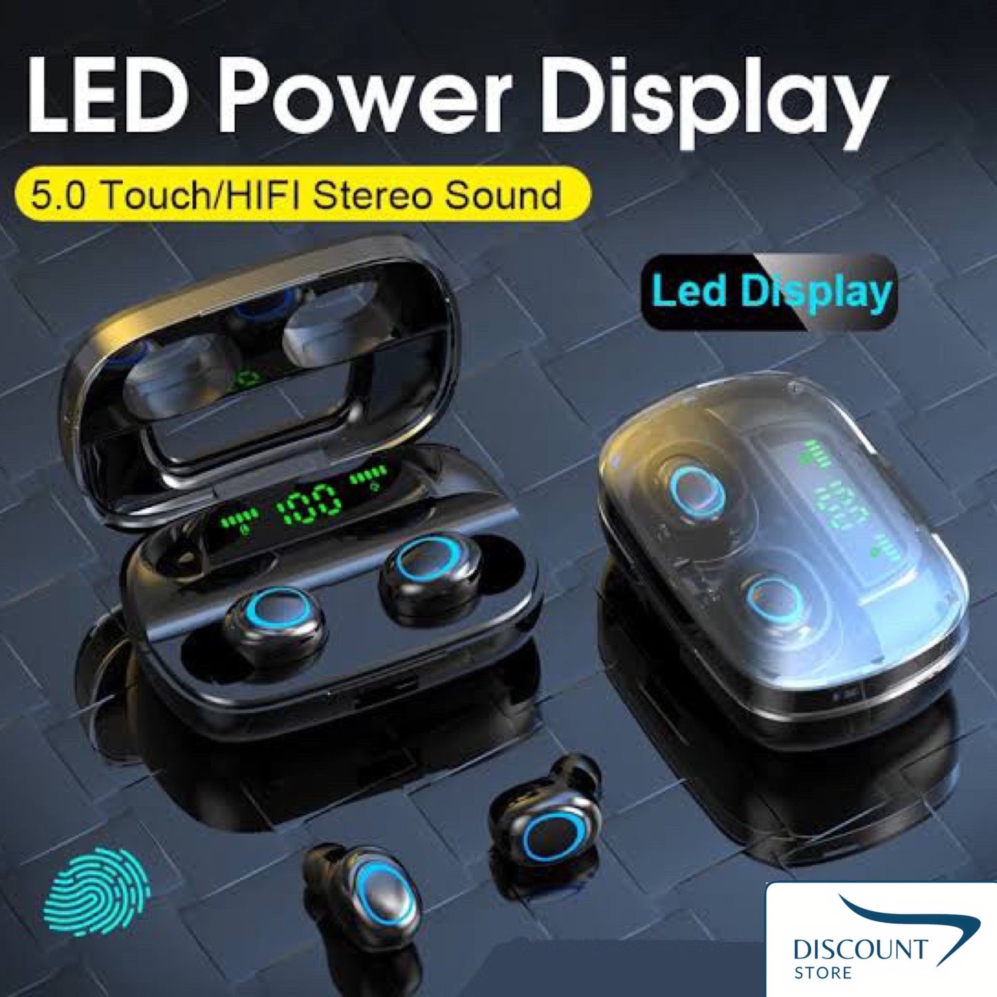 Écouteurs sans fil M10 TWS V5.1 avec écran tactile – (Livraison GRATUITE)